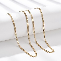 Настоящее золото 14K 3.5мм 304 ожерелья из нержавеющей стали с панцирной цепью, реальный 14 k позолоченный, 15.94 дюйм (40.5 см)