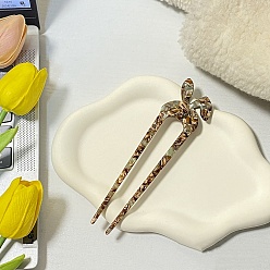 Темный Лосось Вилки для волос с уксусной кислотой кролика, аксессуары для волос для женщин и девочек, темный лосось, 100 мм