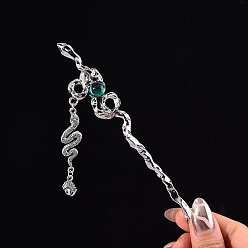 Змея Легированные Палочки для Волос, аксессуары для волос для женщин и девочек, змея, 185x25 мм