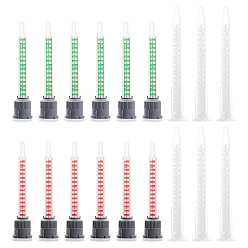 (52) Непрозрачная лаванда 18шт. пластиковые клеевые насадки для смешивания клея ab трубки миксера, с пластиковым наконечником для смешивания эпоксидной смолы, статический смеситель, наконечник для смешивания смолы, для аппликатора клеевого пистолета ab, разноцветные, 91x18.5x17 мм, 18 шт / пакет