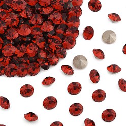 90075 Red Velvet Preciosa® maxima кристалл круглые камни, чешский хрусталь, срыв твердой мозговой оболочки, круглый(431 11 615 шаттон), 90075 красный бархат, сс10/пп21(2.7~2.9мм)