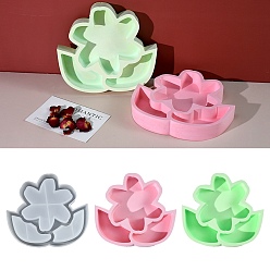 Цветок Силиконовые формы, формы для литья смолы, для уф-смолы, изготовление изделий из эпоксидной смолы, белые, цветок, 145x158x27 мм