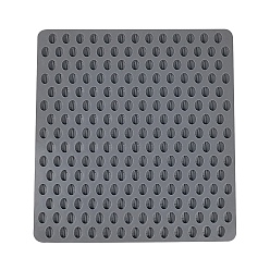 Gris Clair Moule à grains de café en silicone de qualité alimentaire, DIY, pour le bricolage gâteau ustensiles de cuisson au chocolat, gris clair, 280x259x8mm