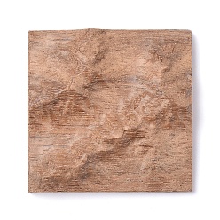 BurlyWood Unfinished Sandalwood Imitation Planet Surface Stuff, for DIY Epoxy Resin, UV Resin Jewelry Decoration Making, Earth, BurlyWood, 49~50.5x50.5x10~14.5mm
