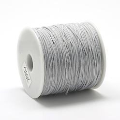 Light Grey Polyester Cords, Light Grey, 0.8mm, about 131.23~142.16 yards(120~130m)/roll