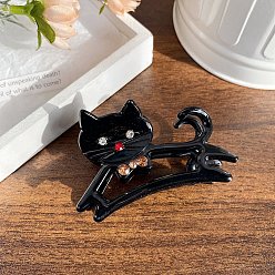 Black Acrylic Cat Claw Clip, Versatile Hair Accessory for Women, Black, 60x40mm