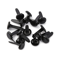 Черный Экологичный лак для запекания, железные стержни, скрапбукинга, Фотоальбом, украшение свадебных принадлежностей, детские куклы, бумажные карточки diy, чёрные, 14~16x8 мм