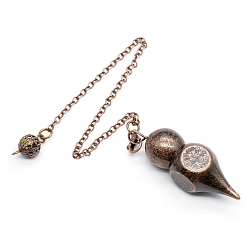 Красная Медь Латунный маятник с большой подвеской, конус очарование, Красная медь, 230 мм