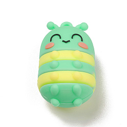 Insects Пластиковые подвески из ПВХ, стиль насекомых, насекомые, 46x26x23.5 мм, отверстие : 3.5 мм