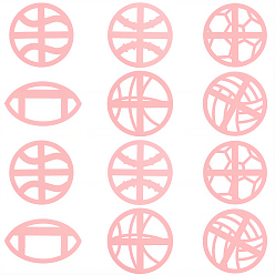 Mixed Shapes 12шт. полипропиленовые пластиковые формы, инструменты для лепки из глины, разнообразные, 43x25.5x10 мм