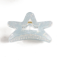 Светло-Синий Заколки для волос из пвх, звезда, голубой, 102x53x72 мм