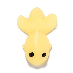 Yellow Gold Fish Shape Stress Toy, Funny Fidget Sensory Toy, for Stress Anxiety Relief, Yellow, 60x37x17mm