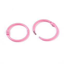 Pink Loose Leaf Book Binder Hinged Rings, Pink, 31mm