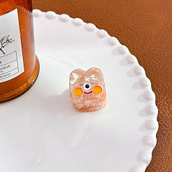 Other Animal Мини-заколки для волос в форме когтей в форме морских животных, Заколка для волос с хвостиком из ацетата целлюлозы для девочек и женщин, 23x24x22 мм