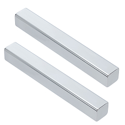 Платина Железное пресс-папье, принадлежности для каллиграфии, прямоугольные, платина, 120x16x16 мм, 2 шт / комплект