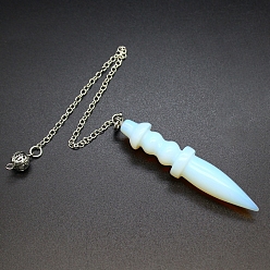 Опал Опалитовый маятник с большой подвеской, конус очарование, Рейки Викка колдовство балансирующий остроконечный подвесной маятник, 885 мм