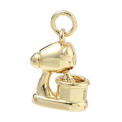 Plaqué 18K Or Véritable Accumuler pendentifs en laiton placage, breloques pour batteur sur socle, sans cadmium et sans plomb, plaqué longue durée, réel 18 k plaqué or, 15x11x6mm, Trou: 3.5mm