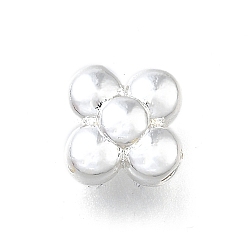 Платина Латунные бусины, без кадмия, без никеля и без свинца, цветок, платина, 7.5x8x4.5 мм, отверстие : 1.2 мм