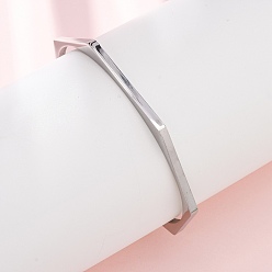 Нержавеющая Сталь Цвет 304 из нержавеющей стали манжеты браслеты, шестиугольник, цвет нержавеющей стали, внутренний диаметр: 2-1/2 дюйм (6.4 см)