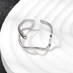 Нержавеющая Сталь Цвет 304 открытые манжеты из нержавеющей стали для женщин, самородки, цвет нержавеющей стали, 10.5 мм, 18 мм