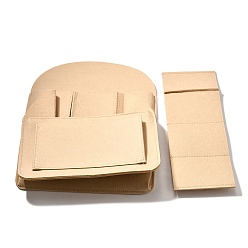 Pale Goldenrod Felt Backpack Organizer Insert, Rucksack Bag Accessories, with Alloy Zipper, Pale Goldenrod, 150x270x340mm, Unfold: 340x270x19mm