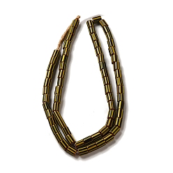 Седло Коричневый Непальские бусины лэмпворк ручной работы, столбец с полосой, седло коричневый, 6~14x5~8 мм, отверстие : 1.4~3 мм, около 52~78 шт / нитка, 25.59~25.98'' (65~66 см)