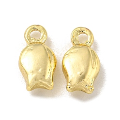 Цветок Стойки обшивки латунные прелести, долговечный, без свинца и без кадмия, цветок, 8x4x2.5 мм, отверстие : 1 мм