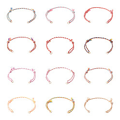 Mixed Color 36Pcs 12 Colors Polycotton Cord Bracelets Making, Mixed Color, 10-1/4 inch(25.9cm)