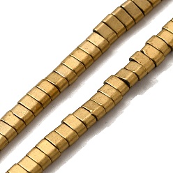 с Золотистым Покрытием 2- ..., матовые, овальные, с золотым покрытием, 4x2x2 мм, отверстие : 1 мм, около 176 шт / нитка, 15.75 дюйм (40 см)