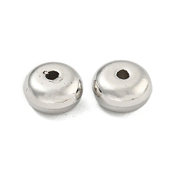 Платина Пластиковые прокладки ccb, плоско-круглые, платина, 7x3.8 мм, отверстие : 1.5 мм