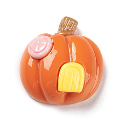 Тыква Кабошоны из непрозрачной смолы, имитация еды, декодирование, овощной/фруктовый домик, тыква, 24.5x22x10.5 мм