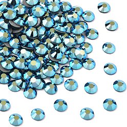 30280 200 Dark Indigo AB Камни preciosa® crystal hotfix с плоской основой, чешский хрусталь, круглый(438 11 612 шатон роза вива 12 ®), 30280 200 темный индиго ab, ss 12 (3~3.2 мм)