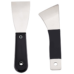 Нержавеющая Сталь Цвет 2шт 2 стили сталь 3d принтер скребки, цвет нержавеющей стали, 179~193x50~54x4.3~16 мм, 1 шт / стиль