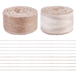 Светло-коричневый Сегментированная окрашенная пряжа для вязания, пряжа мохер, для пледов подушки поделки из пряжи крючком, загар, 1 мм