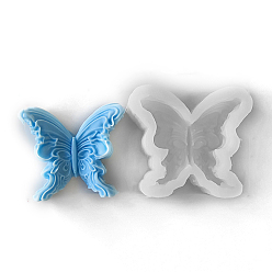 Белый Силиконовые формы для бабочек своими руками, формы помады, формы для литья смолы, для шоколада, конфеты, изготовление изделий из уф-смолы и эпоксидной смолы, белые, 90x100x30 мм