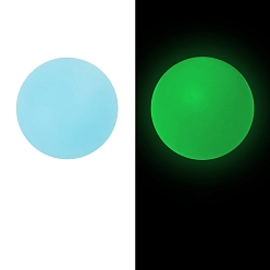 Светло-Голубой Светящиеся бусины из пищевого силикона., изготовление ожерелий diy, круглые, Небесно-голубой, 15 мм