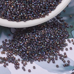(DB0865) Matte Brown AB MIYUKI Delica Beads, Cylinder, Japanese Seed Beads, 11/0, (DB0865) Matte Brown AB, 1.3x1.6mm, Hole: 0.8mm, about 100000pcs/500g