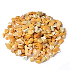 Топаз Нефрит Натуральный топаз нефрит кувыркающиеся чипсы, для проектов домашнего рукоделия и украшения цветочных горшков, аквариумов, 3~5 мм, около 100 г / набор