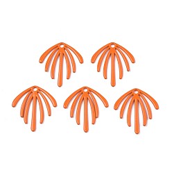 Шоколадный Акриловые подвески краскораспылительные, без кадмия и без свинца, фанатские прелести, цвет шоколада, 22x20x1.5 мм, отверстие : 1.8 мм