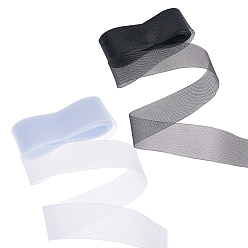 (52) Непрозрачная лаванда 20 ярды 2 цвета полиэстер жесткий конский волос тесьма косточки свадебное платье аксессуары, для пошива платья бейсболка для шитья юбки окантовка окантовка, разноцветные, 2-1/8 дюйм (55 мм), 10 ярдов, о 9.144м / цвет