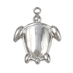 Нержавеющая Сталь Цвет 304 подвески из нержавеющей стали, черепаховые чары, цвет нержавеющей стали, 22x17x2 мм, отверстие : 1.6 мм