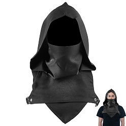 Черный Бурнус для средневековой ролевой игры, чёрные, 490x480x0.5~10 мм