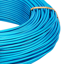 Темно-Голубой Анодированная алюминиевая проволока, для изготовления ювелирных изделий, глубокое синее небо, 12 датчик, 2.0 мм, около 180.44 футов (55 м) / 500 г