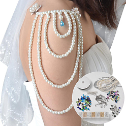 Glass Free Tutorial DIY Jewelry Basics Kit, 1800pcs Glass Pearl Beads
