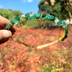 Натуральный Агат Обручи для волос из натурального зеленого агата, аксессуары для волос для женщин и девочек, 150x130 мм