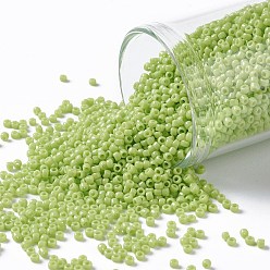 (44) Opaque Sour Apple Тохо 11/0 круглые бусины, японский бисер, (44) непрозрачное кислое яблоко, 2.2 мм, отверстие : 0.8 мм, Около 1103 шт / 10 г