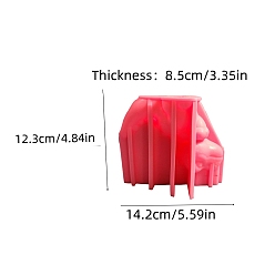 Dinosaur Форма из пищевого силикона своими руками, формы для литья смолы, для уф-смолы, изготовление изделий из эпоксидной смолы, ярко-розовый, динозавр, 123x142x85 мм