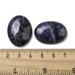 Sodalite Natural Sodalite Cabochons, Oval, 30x21.5~22x5~8.5mm