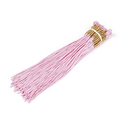 Pink Изготовление петель из нейлонового металлического плетеного шнура, розовые, 1 мм и 2 мм в диаметре, 157~165 мм длиной