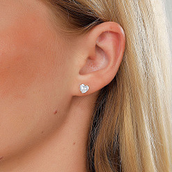 Золотой 201 серьги-гвоздики из нержавеющей стали для женщин, идеально подходит для повседневной носки, золотые, 6 мм